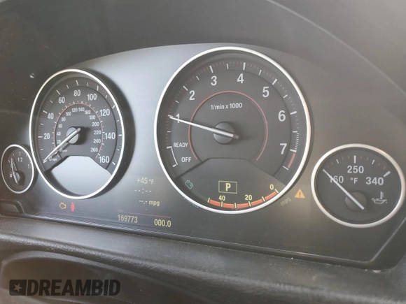 2012 BMW 3 Series 328i with VIN WBA3A5C54CF341186, listed as a Copart auction lot 50168625 with 169,773 mi miles and Salvage Title. Bid and sale history available at carsss.com. Image 9.