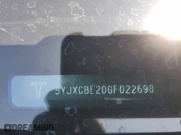 2016 Tesla Model X 70D z VIN 5YJXCBE20GF022698, wystawiony jako Copart lot #55328535 z przebiegiem Nie podano mil oraz Szkody całkowita. Historia ofert i sprzedaży dostępna na DreamBid. Obrazek 12.