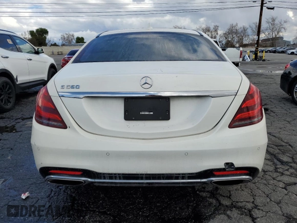 2018 Mercedes-Benz S 560 with VIN WDDUG8DB7JA400341, listed as a Copart auction lot 44409025 with 81,280 mi miles and Clean Title. Bid and sale history available at carsss.com. Image 6.
