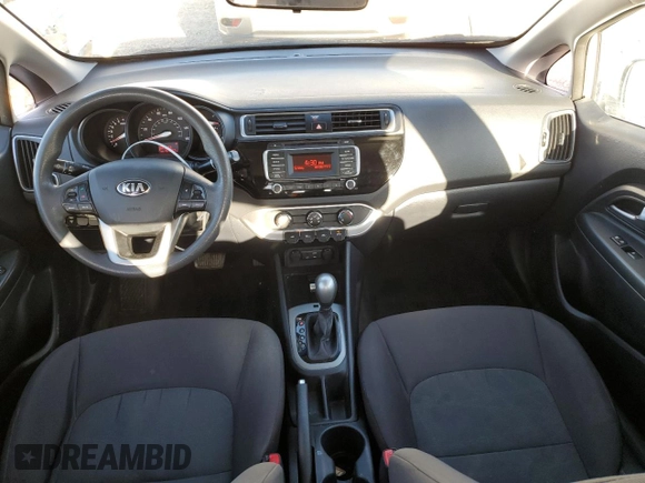 2016 Kia Rio LX with VIN KNADM4A39G6689997, listed as a Copart auction lot 46928295 with 157,187 mi miles and Salvage Title. Bid and sale history available at carsss.com. Image 8.