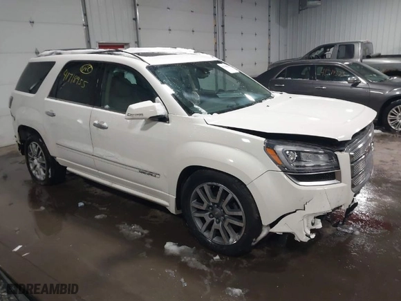 2014 GMC Acadia Denali with VIN 1GKKVTKD2EJ225389, listed as a IAAI auction lot 41718955 with 126,865 mi miles. Bid and sale history available at carsss.com. Image 1.