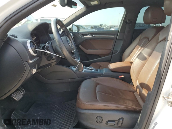 2017 Audi A3 Sedan Premium Plus with VIN WAUGUGFF6H1038925, listed as a Copart auction lot 58673564 with 97,606 mi miles and Salvage Title. Bid and sale history available at carsss.com. Image 7.