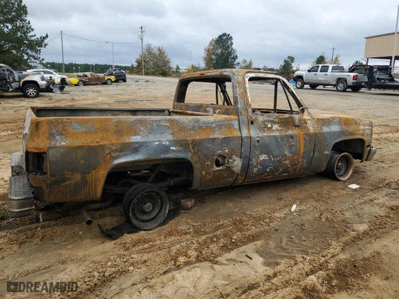 1986 Chevrolet Pickup with VIN 1GCDC14H8GF429828, listed as a Copart auction lot 80747574 with 0 mi miles and Salvage Title. Bid and sale history available at carsss.com. Image 3.