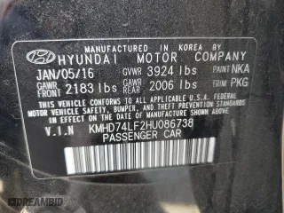 2017 Hyundai Elantra SE with VIN KMHD74LF2HU086738, listed as a Copart auction lot 52557995 with 121,568 mi miles and Clean Title. Bid and sale history available at carsss.com. Image 12.