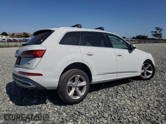 2020 Audi Q7 Premium with VIN WA1AXAF76LD013322, listed as a Copart auction lot 61510375 with 56,215 mi miles and Salvage title. Bid and sale history available at DreamBid. Image 3.