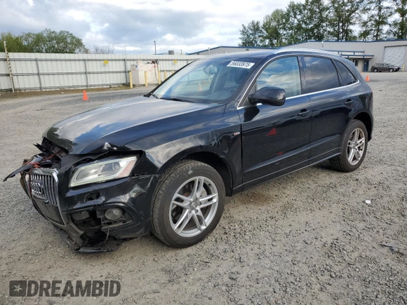 2013 Audi Q5 Premium Plus with VIN WA1DGAFP3DA098104, listed as a Copart auction lot 56033975 with 148,701 mi miles and Salvage title. Bid and sale history available at DreamBid. Image 1.