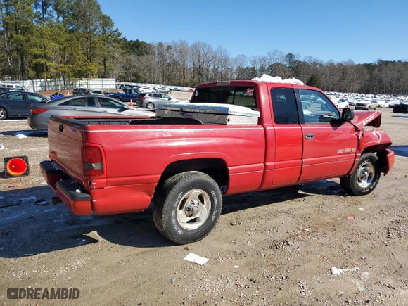 1999 Dodge Ram 1500 with VIN 3B7HC13Z0XG163344, listed as a Copart auction lot 45972725 with 140,899 mi miles and Salvage Title. Bid and sale history available at carsss.com. Image 3.