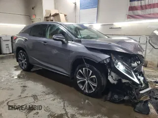 2021 Lexus RX with VIN 2T2HZMDAXMC307489, listed as a Copart auction lot 52098545 with 53,695 mi miles and Salvage Title. Bid and sale history available at carsss.com. Image 4.