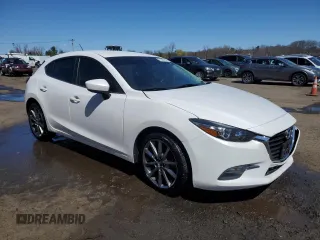 2018 Mazda 3 Touring with VIN 3MZBN1L31JM198444, listed as a Copart auction lot 52080165 with 43,880 mi miles and Salvage Title. Bid and sale history available at DreamBid. Image 4.