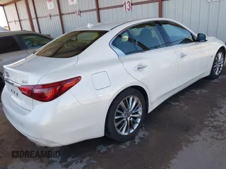 2019 Infiniti Q50 3.0t LUXE with VIN JN1EV7AP4KM513651, listed as a IAAI auction lot 41357173 with 77,485 mi miles. Bid and sale history available at carsss.com. Image 4.