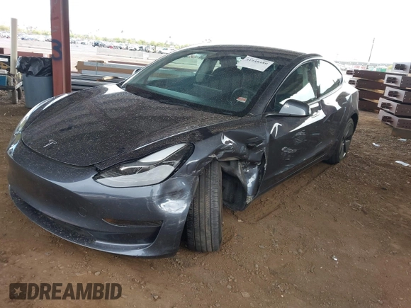 2023 Tesla Model 3 with VIN 5YJ3E1EA6PF655510, listed as a IAAI auction lot 41948480 with 27,179 mi miles and . Bid and sale history available at carsss.com. Image 6.