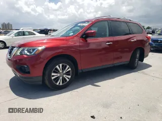 2018 Nissan Pathfinder SL with VIN 5N1DR2MN2JC674798, listed as a Copart auction lot 64394615 with 88,300 mi miles and Salvage title. Bid and sale history available at DreamBid. Image 1.
