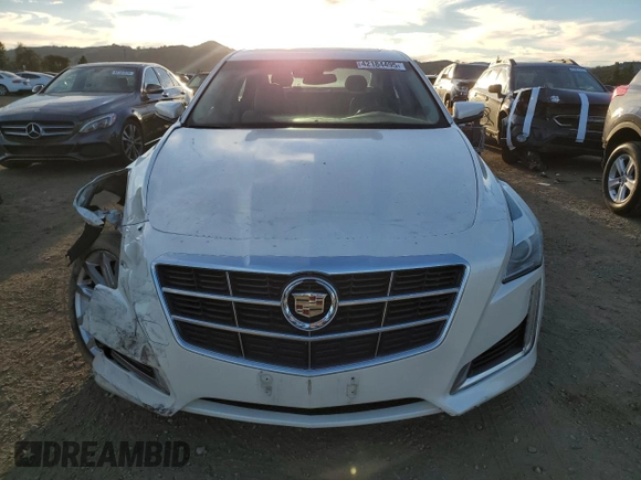 2014 Cadillac CTS Luxury RWD with VIN 1G6AR5S39E0173752, listed as a Copart auction lot 42184495 with 81,735 mi miles and Salvage Title. Bid and sale history available at carsss.com. Image 5.