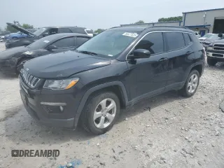 2018 Jeep Compass Latitude with VIN 3C4NJCBB9JT227260, listed as a Copart auction lot 60471525 with 77,035 mi miles and Clean title. Bid and sale history available at DreamBid. Image 1.
