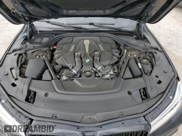 2018 BMW 7 Series 750i with VIN WBA7F0C58JGM23743, listed as a Copart auction lot 63465144 with 44,580 mi miles and Salvage Title. Bid and sale history available at carsss.com. Image 11.