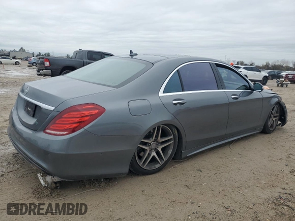2017 Mercedes-Benz S 550 with VIN WDDUG8FB0HA298971, listed as a Copart auction lot 88958575 with 51,426 mi miles and Salvage Title. Bid and sale history available at carsss.com. Image 3.
