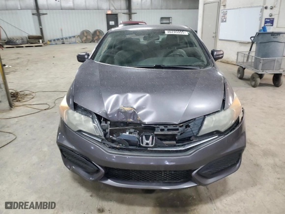 2014 Honda Civic Coupe LX with VIN 2HGFG3B53EH517734, listed as a Copart auction lot 46295955 with NaN miles and Salvage Title. Bid and sale history available at carsss.com. Image 5.