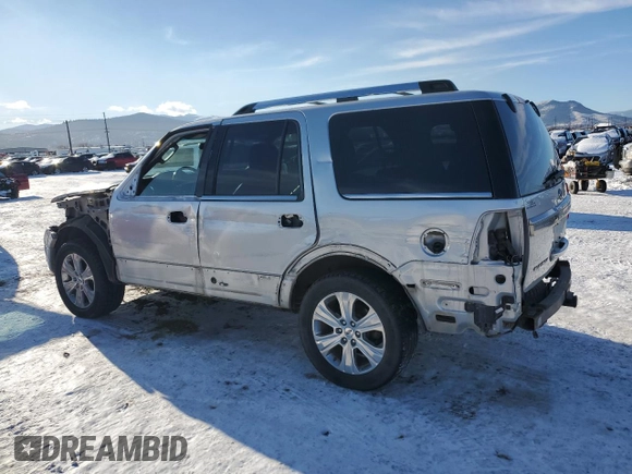 2017 Ford Expedition Platinum z VIN 1FMJU1MT8HEA33809, wystawiony jako Copart lot #88766765 z przebiegiem 165 227 mil mil oraz Szkoda całkowita • Salvage title. Historia ofert i sprzedaży dostępna na DreamBid. Obrazek 2.