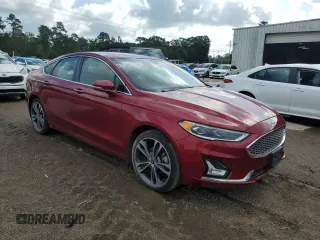 2019 Ford Fusion Titanium with VIN 3FA6P0D99KR206523, listed as a Copart auction lot 61007545 with 87,715 mi miles and Clean title. Bid and sale history available at DreamBid. Image 4.