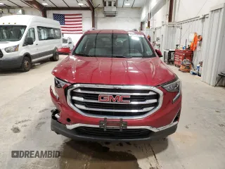 2020 GMC Terrain SLT with VIN 3GKALVEV3LL252060, listed as a Copart auction lot 53077015 with 75,126 mi miles and Salvage Title. Bid and sale history available at carsss.com. Image 5.
