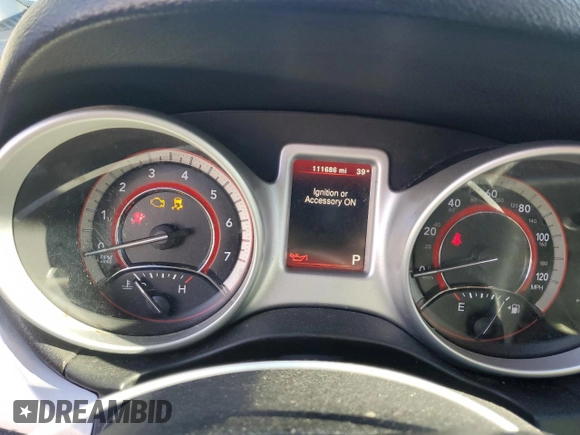 2018 Dodge Journey SE with VIN 3C4PDCAB4JT529279, listed as a Copart auction lot 46864845 with 111,686 mi miles and Salvage Title. Bid and sale history available at DreamBid. Image 9.