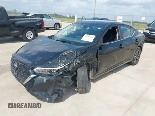 2024 Nissan Sentra SV with VIN 3N1AB8CV8RY378402, listed as a IAAI auction lot 42121906 with 25,315 mi miles and . Bid and sale history available at DreamBid. Image 2.