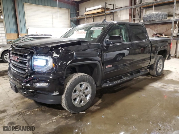 2017 GMC Sierra 1500 SLT with VIN 3GTU2NEC5HG348279, listed as a Copart auction lot 46572835 with 72,964 mi miles and Salvage Title. Bid and sale history available at carsss.com. Image 1.