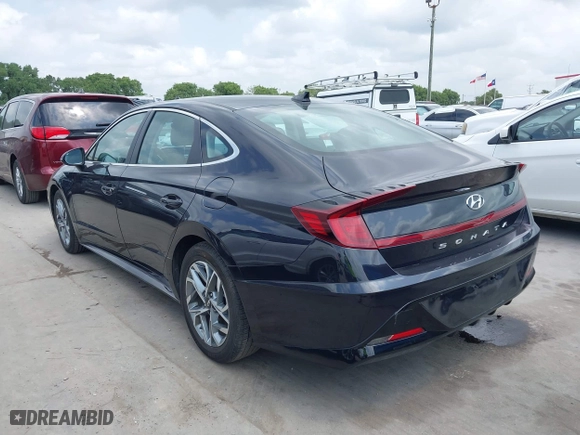 2023 Hyundai Sonata SEL with VIN KMHL64JA8PA270894, listed as a IAAI auction lot 42124828 with 51,411 mi miles. Bid and sale history available at carsss.com. Image 3.