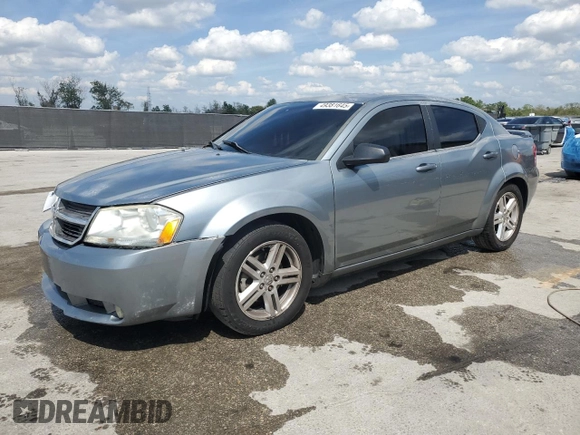 2009 Dodge Avenger SXT with VIN 1B3LC56B99N535484, listed as a Copart auction lot 49381645 with 186,049 mi miles and Salvage Title. Bid and sale history available at DreamBid. Image 1.
