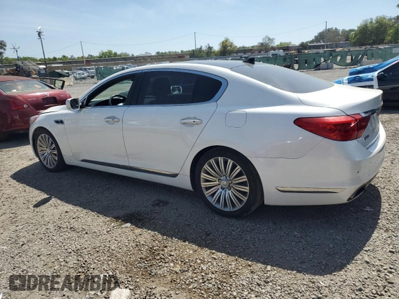 2015 Kia K900 Premium z VIN KNALU4D42F6026785, wystawiony jako Copart lot #49147635 z przebiegiem 74 931 mil mil oraz Szkoda całkowita • Salvage title. Historia ofert i sprzedaży dostępna na DreamBid. Obrazek 2.