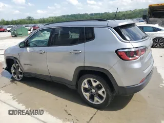 2019 Jeep Compass Limited with VIN 3C4NJCCB8KT675599, listed as a Copart auction lot 54656515 with 107,571 mi miles and Salvage title. Bid and sale history available at DreamBid. Image 2.