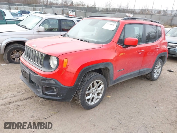 2015 Jeep Renegade Latitude with VIN ZACCJBBTXFPB79986, listed as a IAAI auction lot 41258911 with 108,104 mi miles and . Bid and sale history available at carsss.com. Image 16.