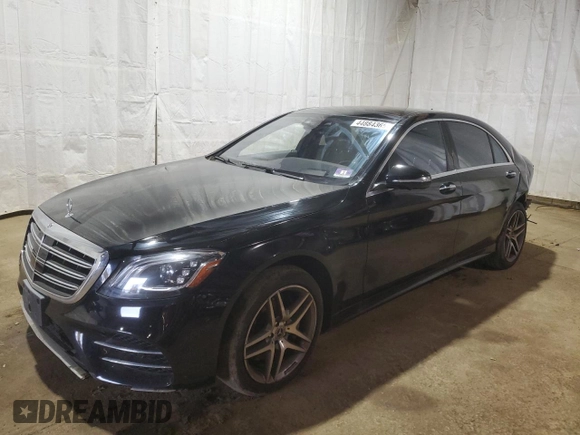 2019 Mercedes-Benz S 560 with VIN WDDUG8GB3KA432779, listed as a Copart auction lot 44884365 with 73,498 mi miles and Salvage Title. Bid and sale history available at DreamBid. Image 1.