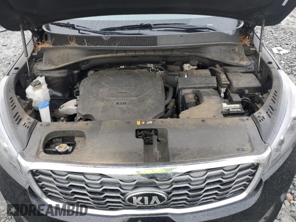 2020 Kia Sorento EX V6 with VIN 5XYPH4A5XLG704651, listed as a Copart auction lot 46155975 with 57,605 mi miles and Salvage Title. Bid and sale history available at carsss.com. Image 12.