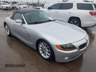 2003 BMW Z4 2.5i with VIN 4USBT33493LS43934, listed as a IAAI auction lot 42622362 with 85,894 mi miles and . Bid and sale history available at DreamBid. Image 1.