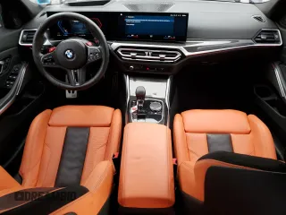 2024 BMW M3 Competition xDrive with VIN WBS43AY0XRFT17144, listed as a Copart auction lot 60822865 with 34,710 mi miles and Salvage title. Bid and sale history available at DreamBid. Image 8.