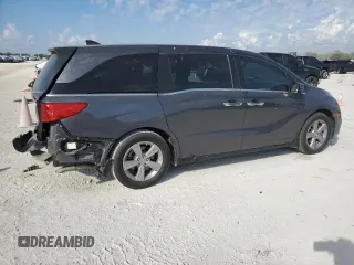2019 Honda Odyssey EX with VIN 5FNRL6H50KB010498, listed as a Copart auction lot 45199565 with 82,964 mi miles and Salvage Title. Bid and sale history available at carsss.com. Image 3.