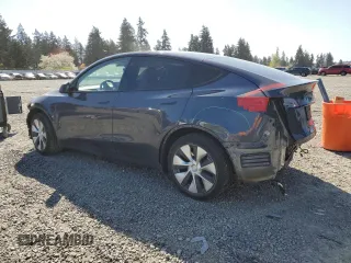 2020 Tesla Model Y Long Range with VIN 5YJYGDEEXLF017789, listed as a Copart auction lot 52705185 with 49,470 mi miles and Salvage Title. Bid and sale history available at DreamBid. Image 2.