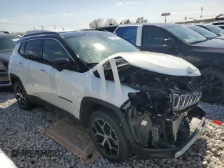 2024 Jeep Compass Limited with VIN 3C4NJDCN7RT101442, listed as a Copart auction lot 46834835 with 7,106 mi miles and Salvage Title. Bid and sale history available at carsss.com. Image 4.