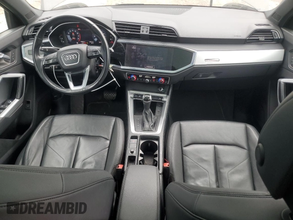 2021 Audi Q3 Premium with VIN WA1AUCF33M1100504, listed as a Copart auction lot 51975165 with 74,054 mi miles and Salvage Title. Bid and sale history available at carsss.com. Image 8.