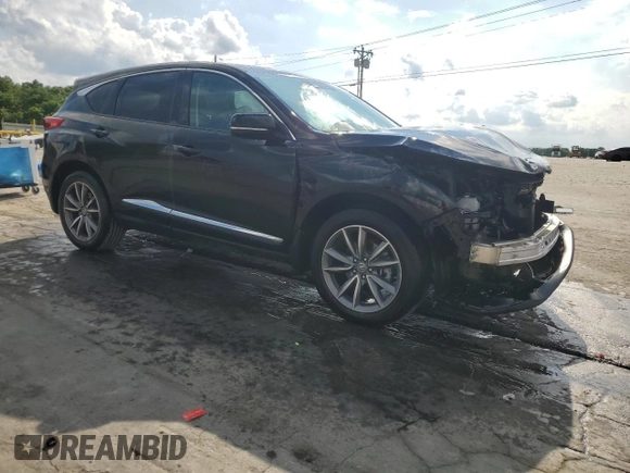 2020 Acura RDX Technology with VIN 5J8TC2H55LL040904, listed as a Copart auction lot 58969625 with 64,388 mi miles and Salvage title. Bid and sale history available at DreamBid. Image 4.