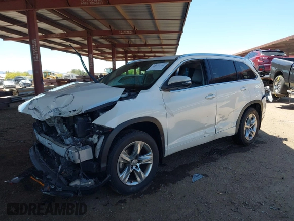 2015 Toyota Highlander Limited with VIN 5TDDKRFH5FS140709, listed as a IAAI auction lot 42152762 with 263,053 mi miles and . Bid and sale history available at DreamBid. Image 18.