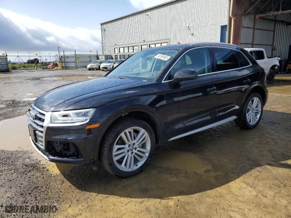 2020 Audi Q5 Premium Plus with VIN WA1BNAFY0L2076155, listed as a Copart auction lot 45599985 with 41,366 mi miles and Salvage Title. Bid and sale history available at carsss.com. Image 1.