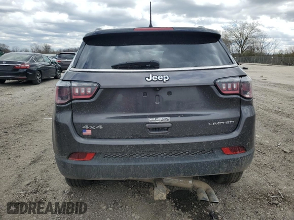 2022 Jeep Compass Limited with VIN 3C4NJDCB0NT105364, listed as a Copart auction lot 51737105 with 69,208 mi miles and Salvage title. Bid and sale history available at DreamBid. Image 6.