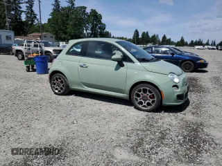 2014 FIAT 500 Sport with VIN 3C3CFFBR6ET229517, listed as a Copart auction lot 57335715 with 135,541 mi miles and Salvage title. Bid and sale history available at DreamBid. Image 4.