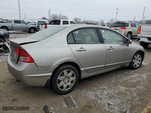 2006 Honda Civic Sdn LX with VIN JHMFA16596S000042, listed as a Copart auction lot 44706905 with 169,662 mi miles and Clean Title. Bid and sale history available at carsss.com. Image 3.