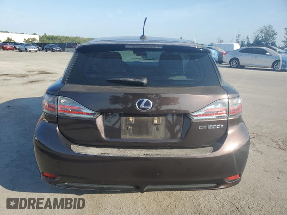 2011 Lexus CT 200h with VIN JTHKD5BH5B2039413, listed as a Copart auction lot 57725925 with 169,817 mi miles and Salvage title. Bid and sale history available at DreamBid. Image 6.