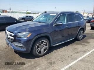 2021 Mercedes-Benz GLS 450 with VIN 4JGFF5KEXMA442665, listed as a Copart auction lot 62712424 with 24,449 mi miles and Salvage Title. Bid and sale history available at DreamBid. Image 1.