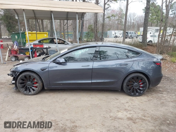 2021 Tesla Model 3 Performance with VIN 5YJ3E1EC1MF925515, listed as a IAAI auction lot 41721548 with 36,478 mi miles and . Bid and sale history available at carsss.com. Image 14.