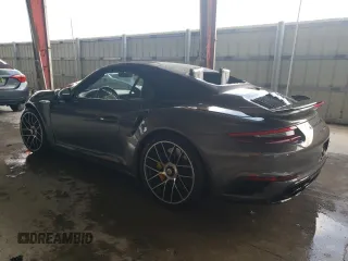 2017 Porsche 911 Turbo with VIN WP0CD2A99HS178807, listed as a Copart auction lot 56427314 with 33,214 mi miles and Salvage Title. Bid and sale history available at carsss.com. Image 2.